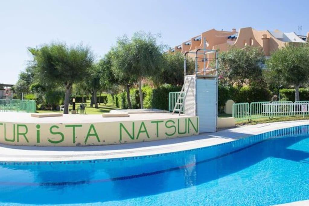 Estudio En Urbanizacion Naturista Con Piscina Junto Al Mar Вера Экстерьер фото